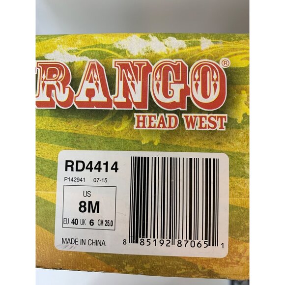 Durango Cowgirl Lady Rebel Patriotic Flag Boots 8M Leather Q10140 NWB $165 - Picture 4 of 16